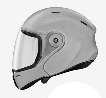 Tonfly TFX Full Face Helmet Silver